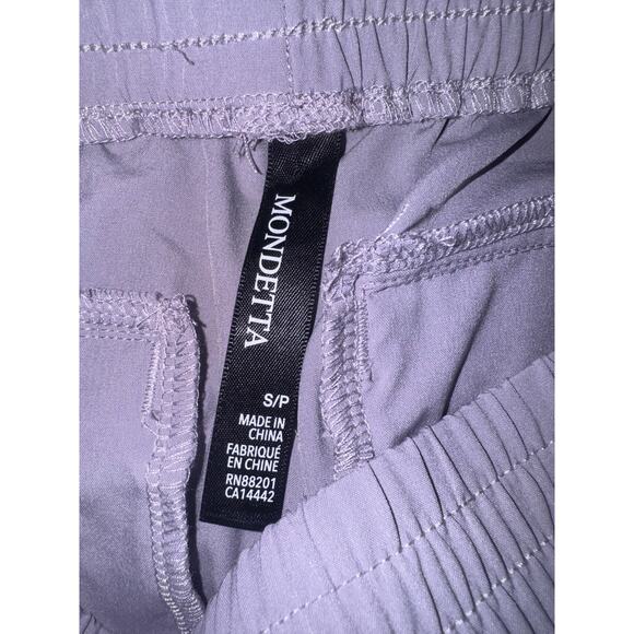 Mondetta Lavender Cargo Pants Small Petite | Lightweight Elastic Waist Utility - Picture 5 of 6